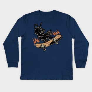 Skate or Die Kids Long Sleeve T-Shirt